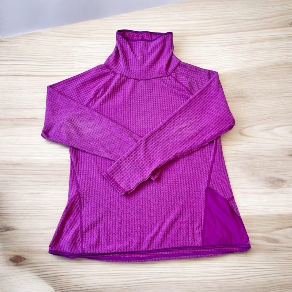 Champion Womens XL Plum Purple Textured Cowl Neck Running Jacket W/ Pocket Used - Picture 1 of 8